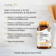 Vitamin C 1000mg with Bioflavonoids and Rosehip Supplement