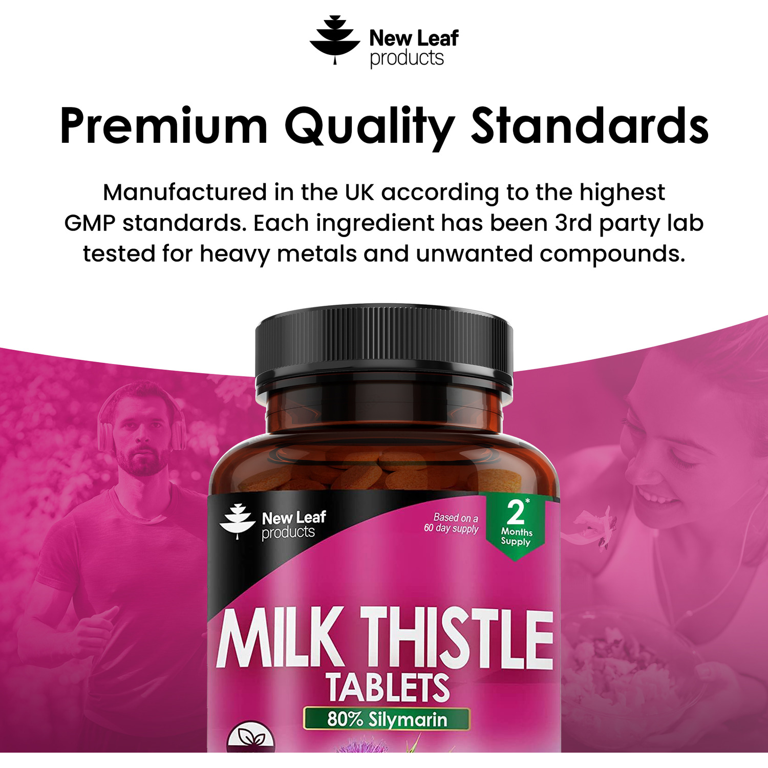 New Leaf Milk Thistle Tablets 4000mg Supplement