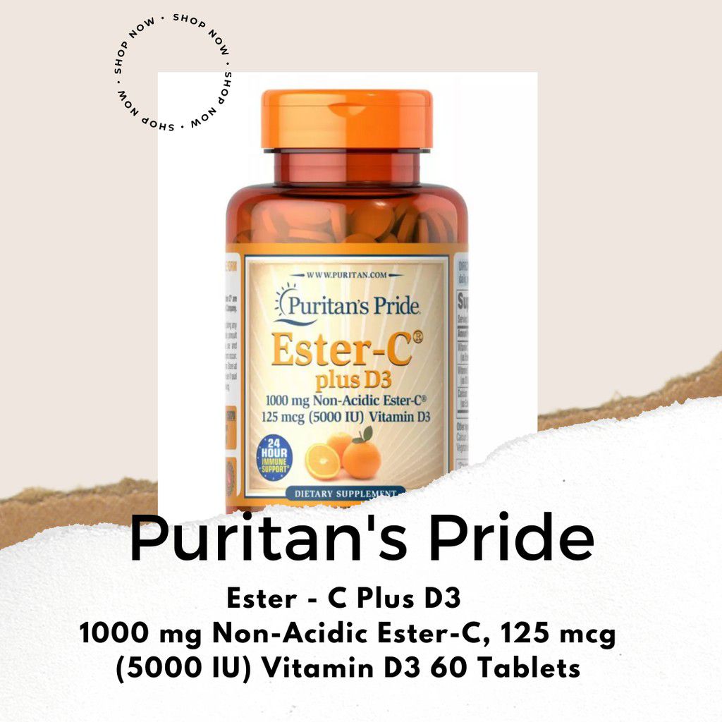 Puritan’s Pride Ester C plus Vitamin D3