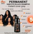 Natural Black Hair Dye Shampoo