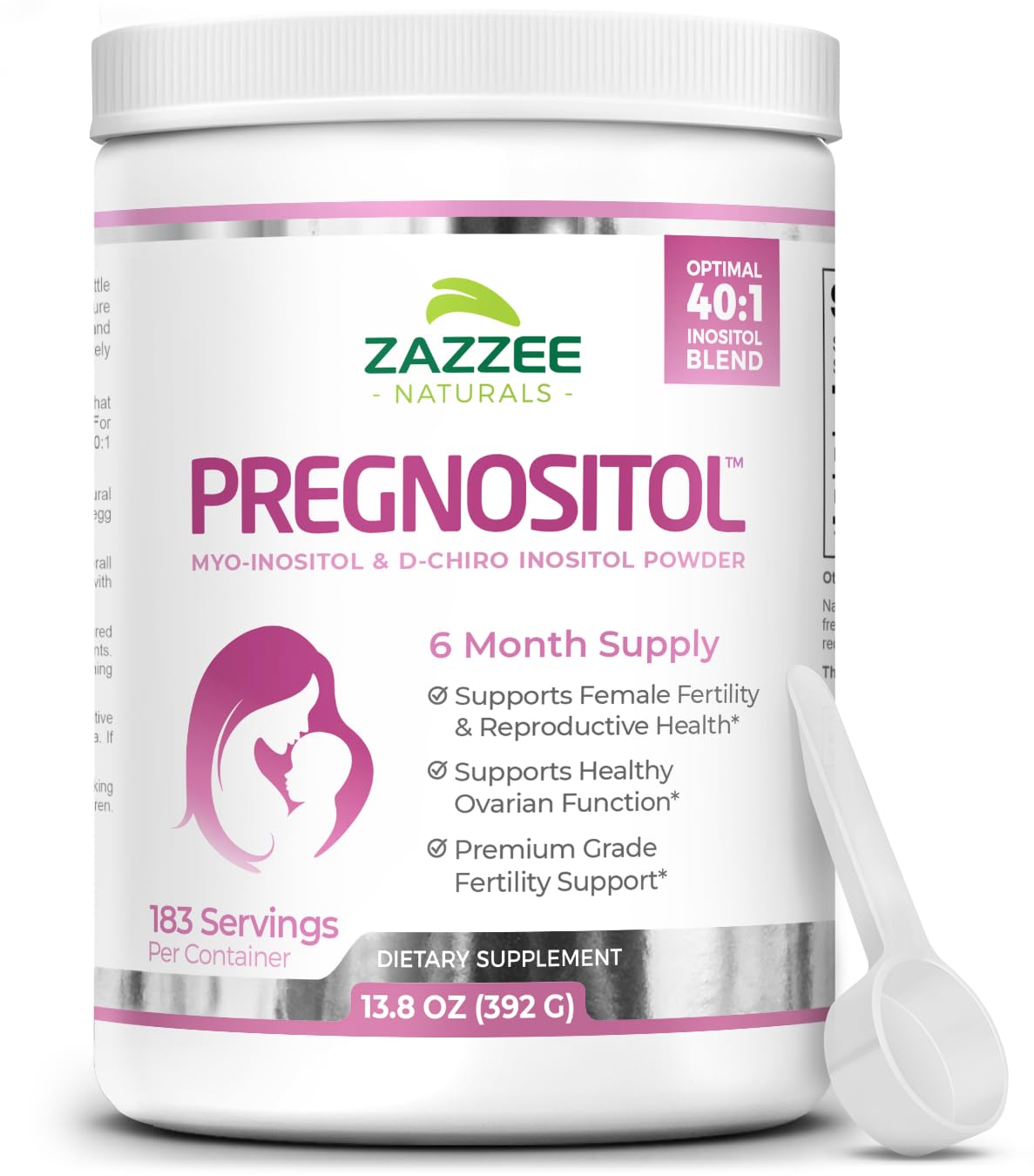 Zazzee PREGNOSITOL Powder Myo-Inositol and D-Chiro-Inositol