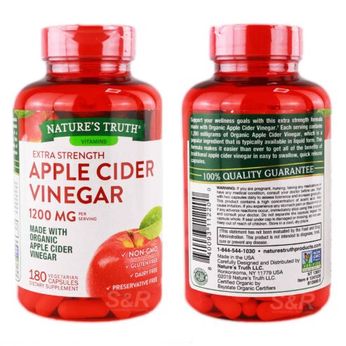 Nature’s Truth Apple Cider Vinegar 1200mg Capsules