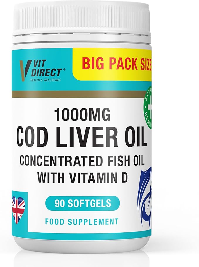 Vvit Direct Cod Liver Oil 1000mg Supplement