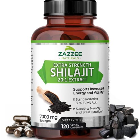 Zazzee Natural Extra Strength Shilajit 20:1 Extract