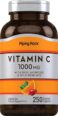 PipingRock Vitamin C 1000 Mg + Bioflavonoids + Rose Hips – 250 Caplet