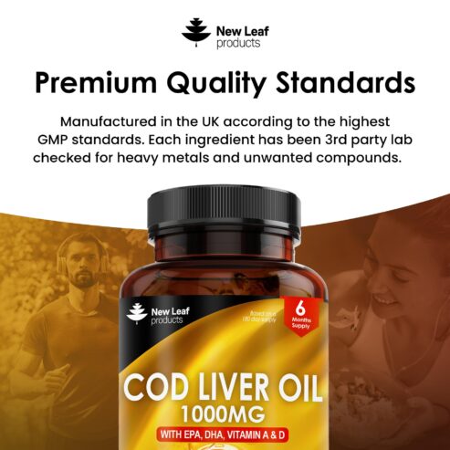 New Leaf Cod Liver Softgels 1000mg Supplement