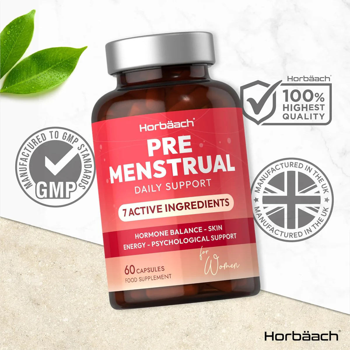 Horbaach Pre-Menstrual Support For Women PMS Relief
