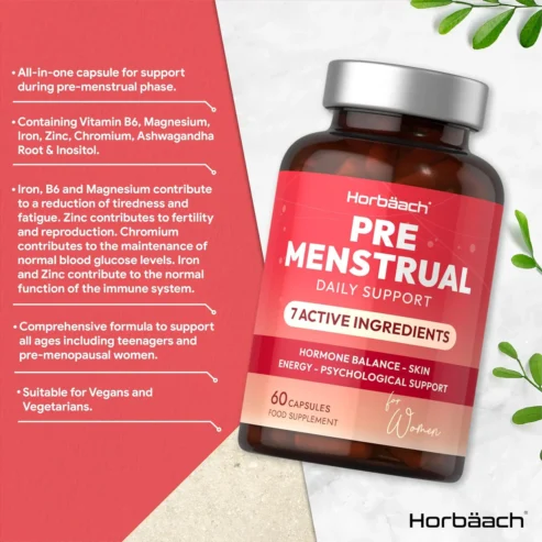Horbaach Pre-Menstrual Support For Women PMS Relief