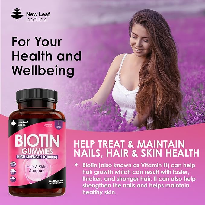 New Leaf Biotin Hair Growth Vitamins Gummies