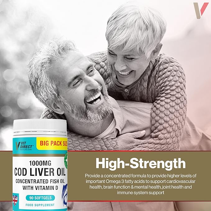 Vvit Direct Cod Liver Oil 1000mg Supplement