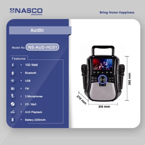 Nasco 100 Watts Karoake Audio System Ns Aud Hc01 in Ghana