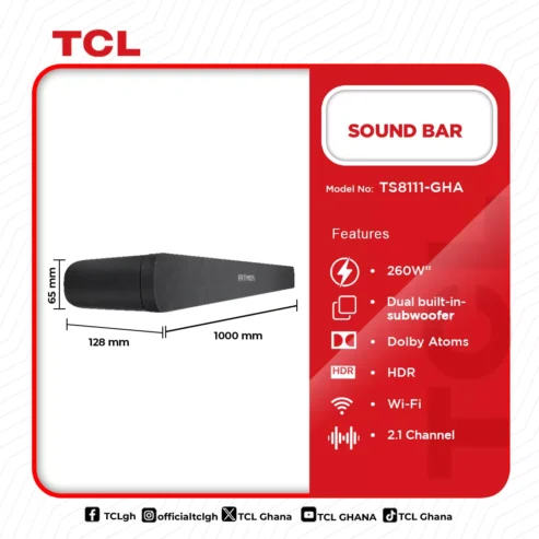 Tcl Audio Sound Bar Ts8111 Gha in Ghana