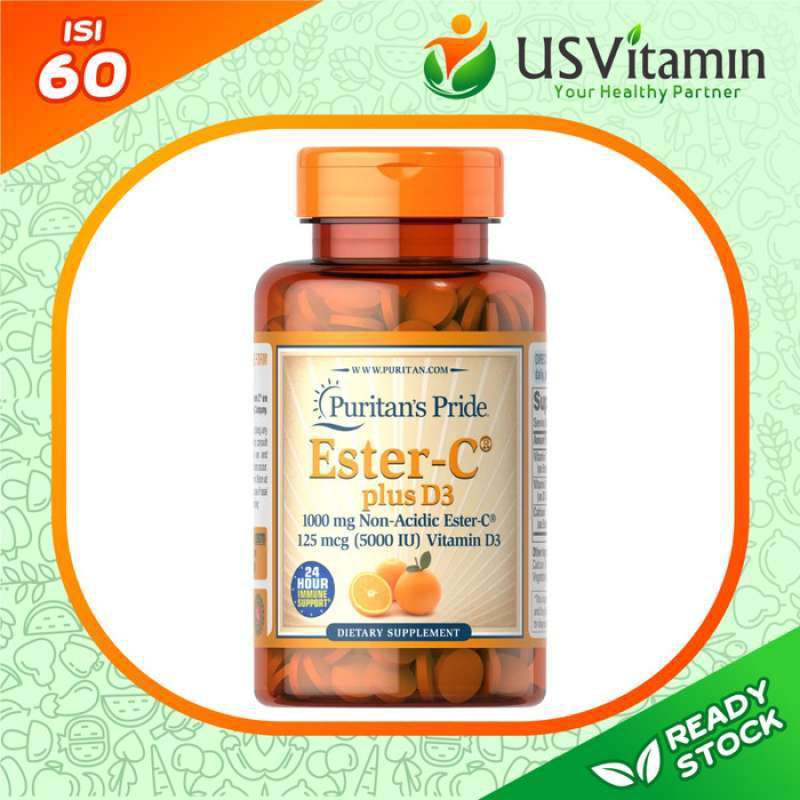 Puritan’s Pride Ester C plus Vitamin D3