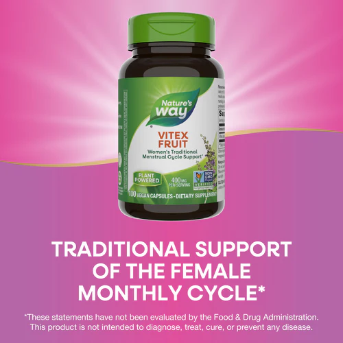 Nature’s Way Vitex Fruit Traditional Menstrual Cycle Support