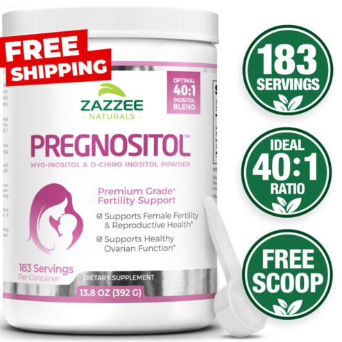 Zazzee PREGNOSITOL Powder Myo-Inositol and D-Chiro-Inositol