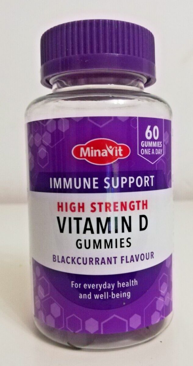 Minavit Immune Support High Strength Vitamin D X 60 Gummies