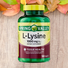 Spring Valley L-Lysine 1000mg supplement