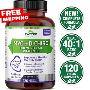 Zazzee Myo-Inositol + D-Chiro With Vitex Food Supplement