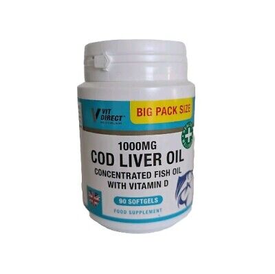 Vvit Direct Cod Liver Oil 1000mg Supplement