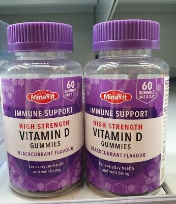 Minavit Immune Support High Strength Vitamin D X 60 Gummies