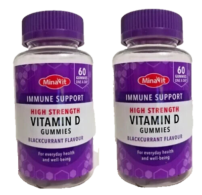 Minavit Immune Support High Strength Vitamin D X 60 Gummies