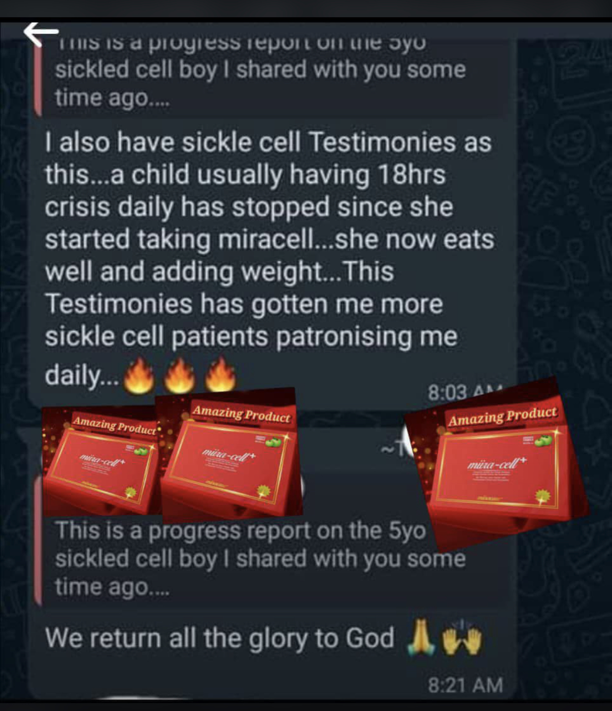Miira Cell+ food supplement in Ghana