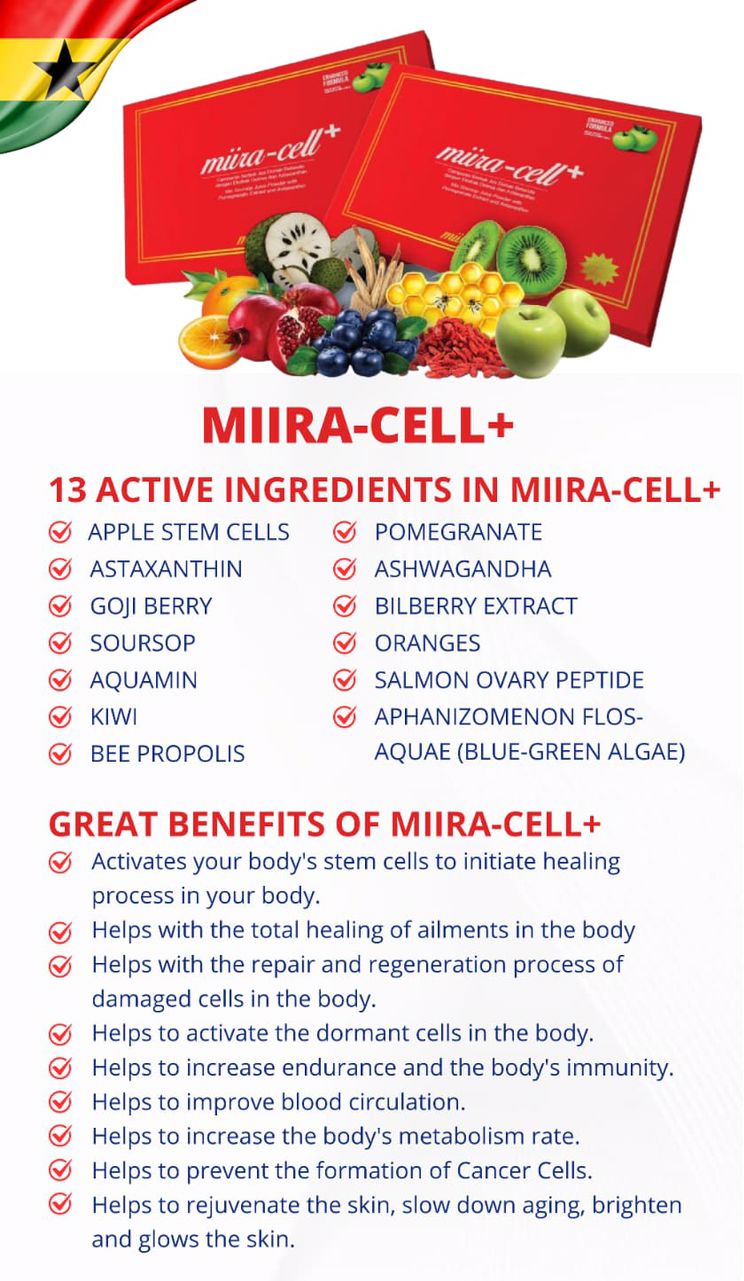 Miira Cell+ food supplement in Ghana