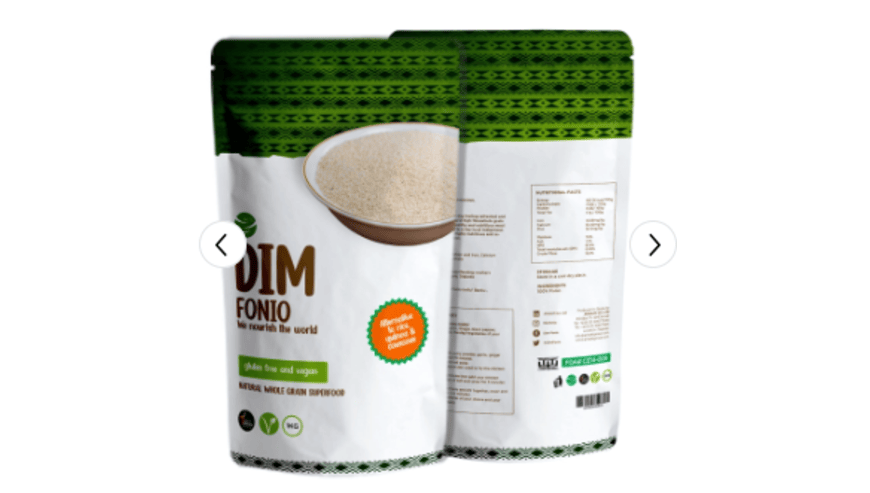 DIM Fonio 1kg Cereal Box