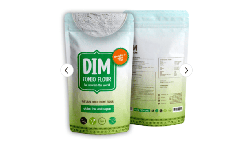 Natural Wholesome DIM Fonio 1kg Flour Box