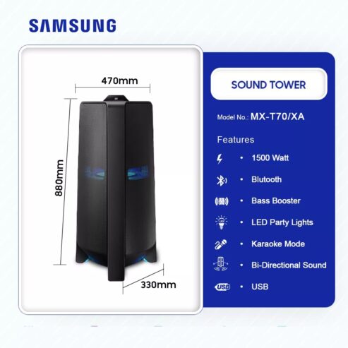 Samsung 1500 Watt Power Audio Mx-T70/Xa