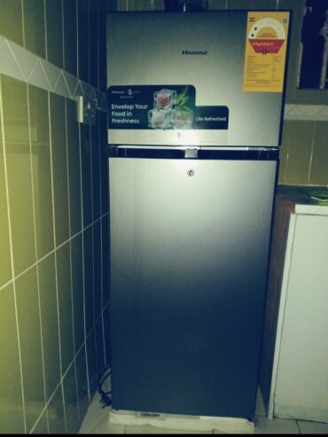 Fairly Used Hisense Double Door Refrigerator 205L