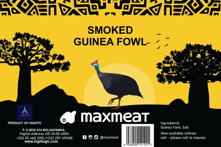 Maxmeat Smoked Guinea Fowl Meat 800 to 900g
