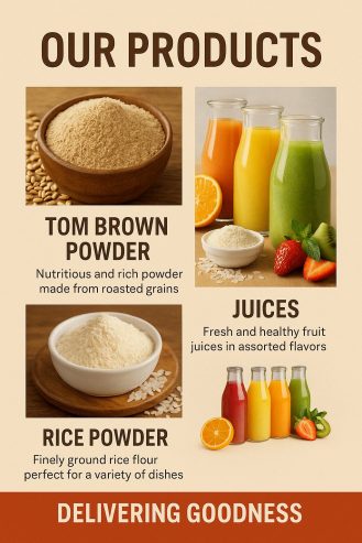 Tombrown powder