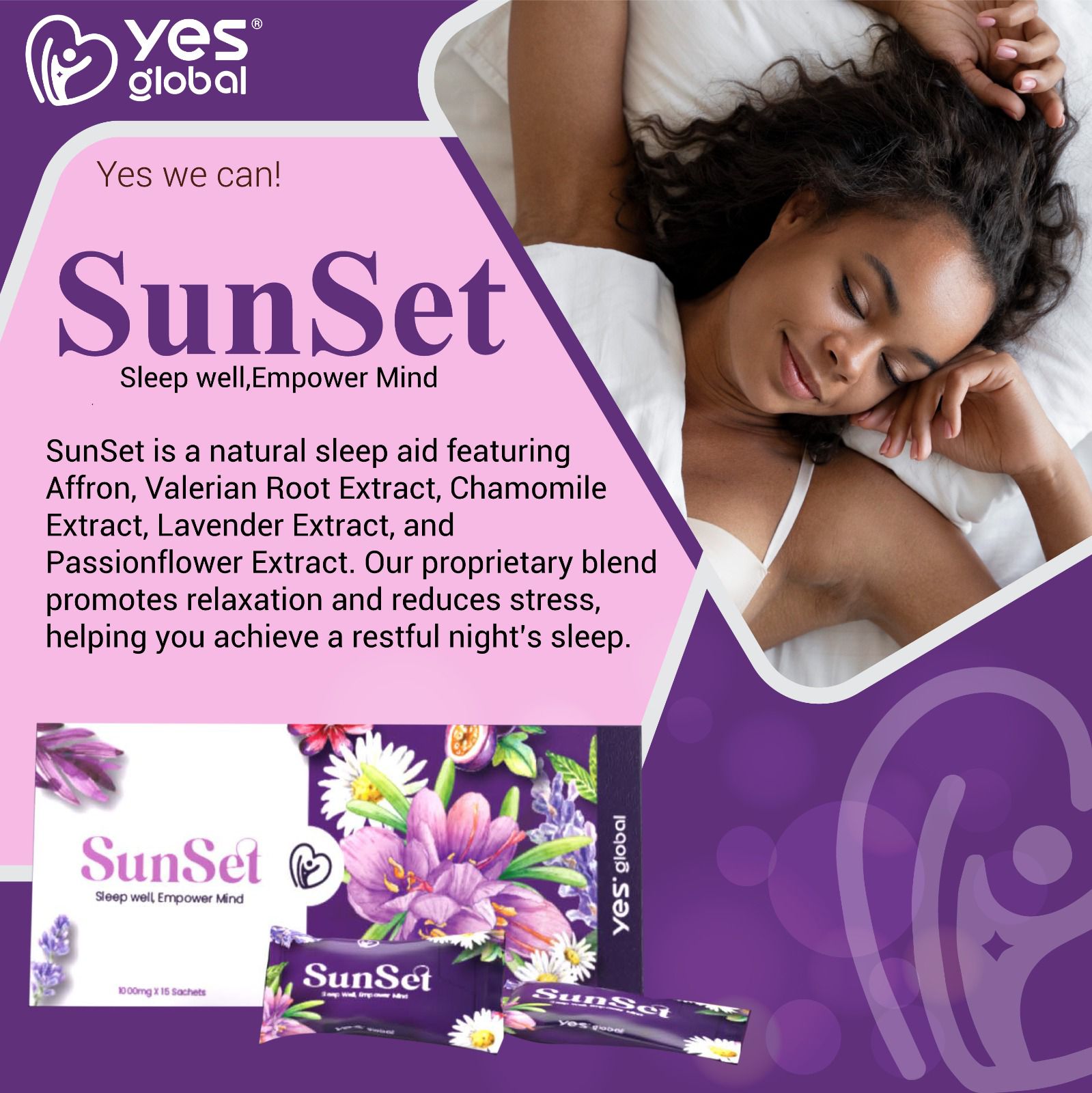 Yes Global Sunset Sleep Supplement