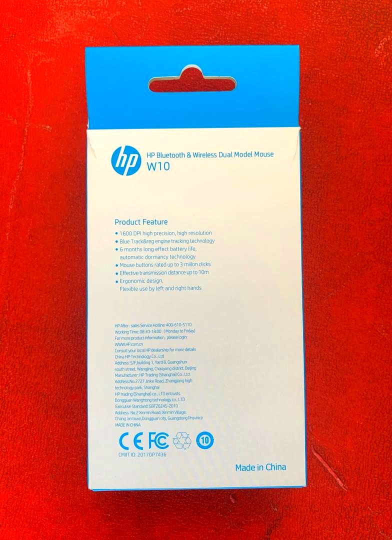 Hp W10 wireless and Bluetooth mouse